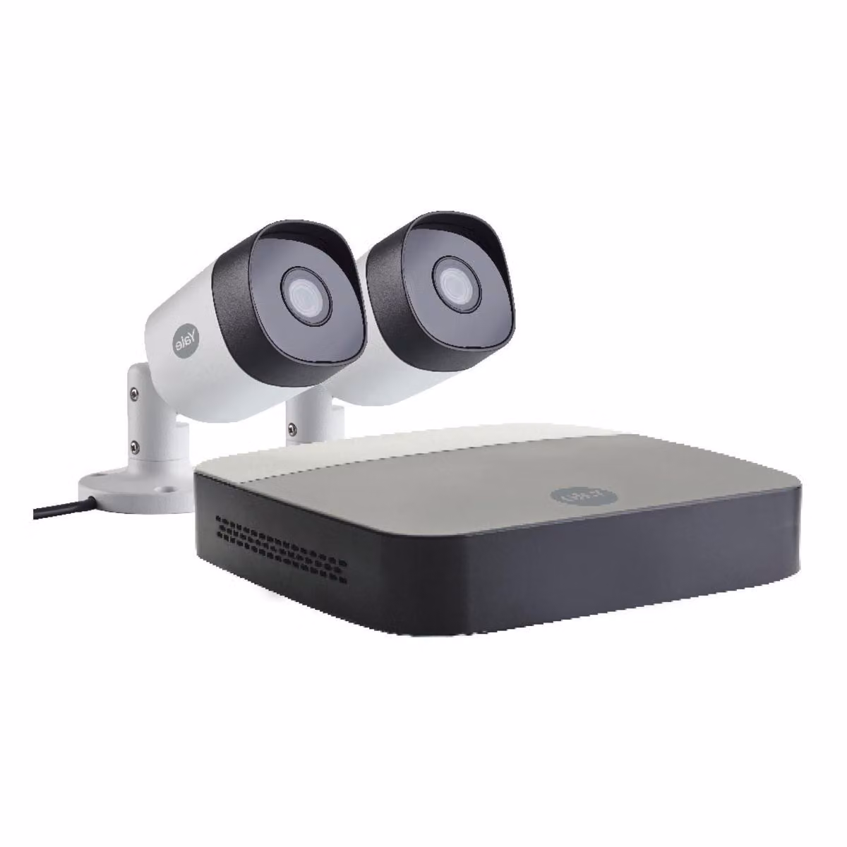 Set CCTV per casa intelligente con 2 telecamere da esterno Full HD, IP67, visione notturna
