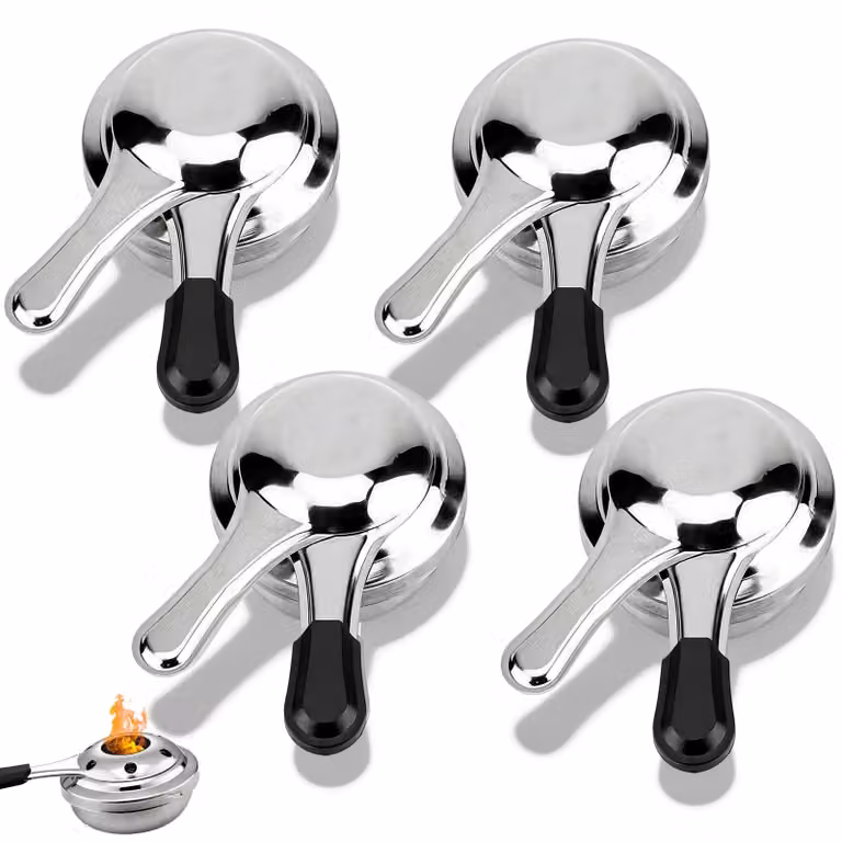 Set di 4 contenitori in acciaio inossidabile per pasta, con coperchio