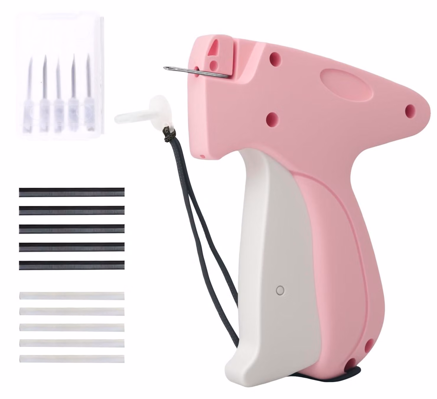 Set di pistole per cucire con etichettatrice, 1006 pezzi, colore rosa