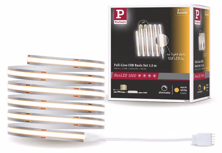 Paulmann MaxLED 1000 Striscia LED a piena linea COB Basisset