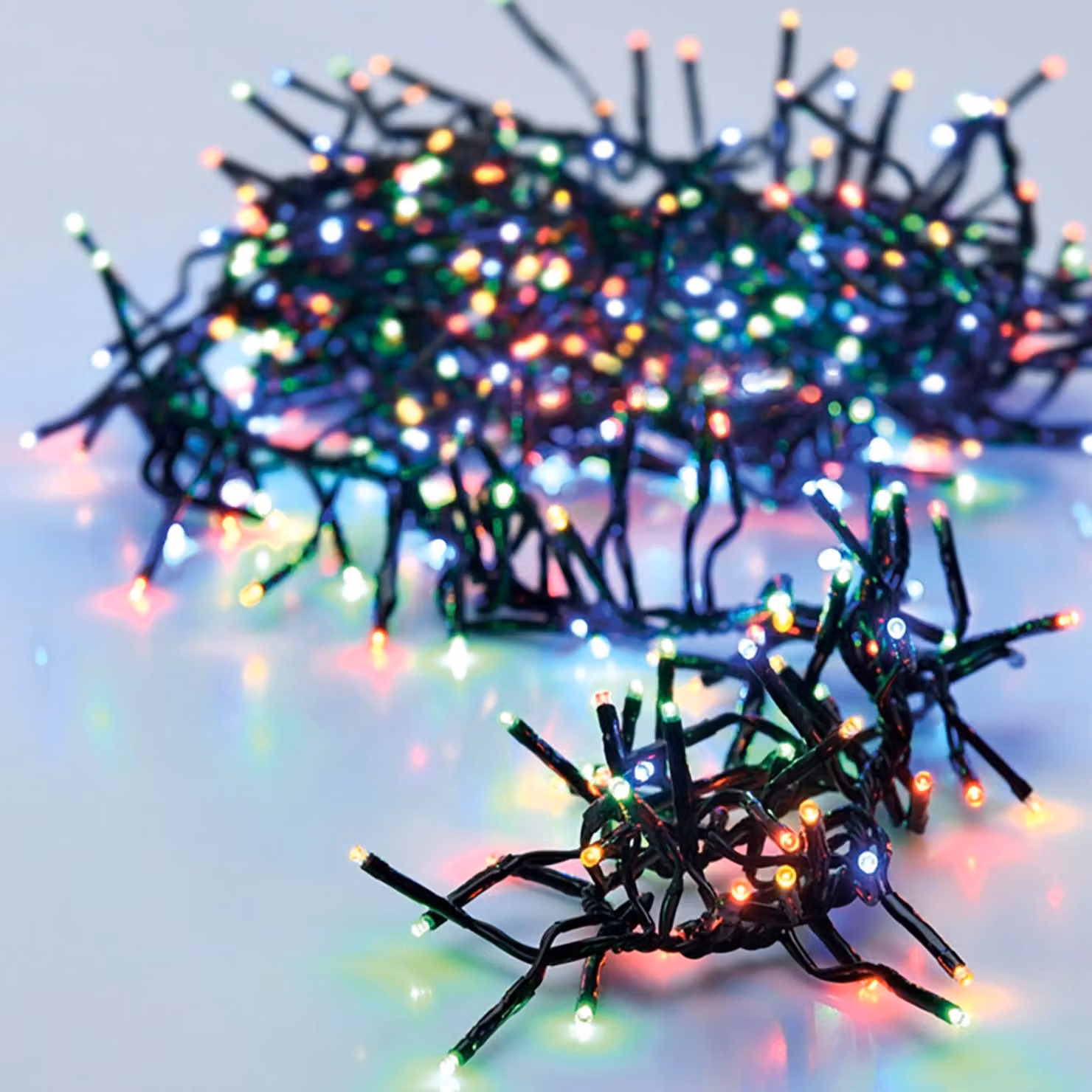 Catena luminosa a LED multicolore con 8 funzioni di illuminazione - 192 LED - Decorazione natalizia con timer, alimentata a batteria