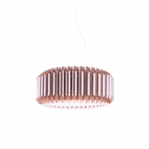 Sospensione Moderna Polilux ® Pink Metal E Metallo Cromo 1 Luce E27 D60Cm