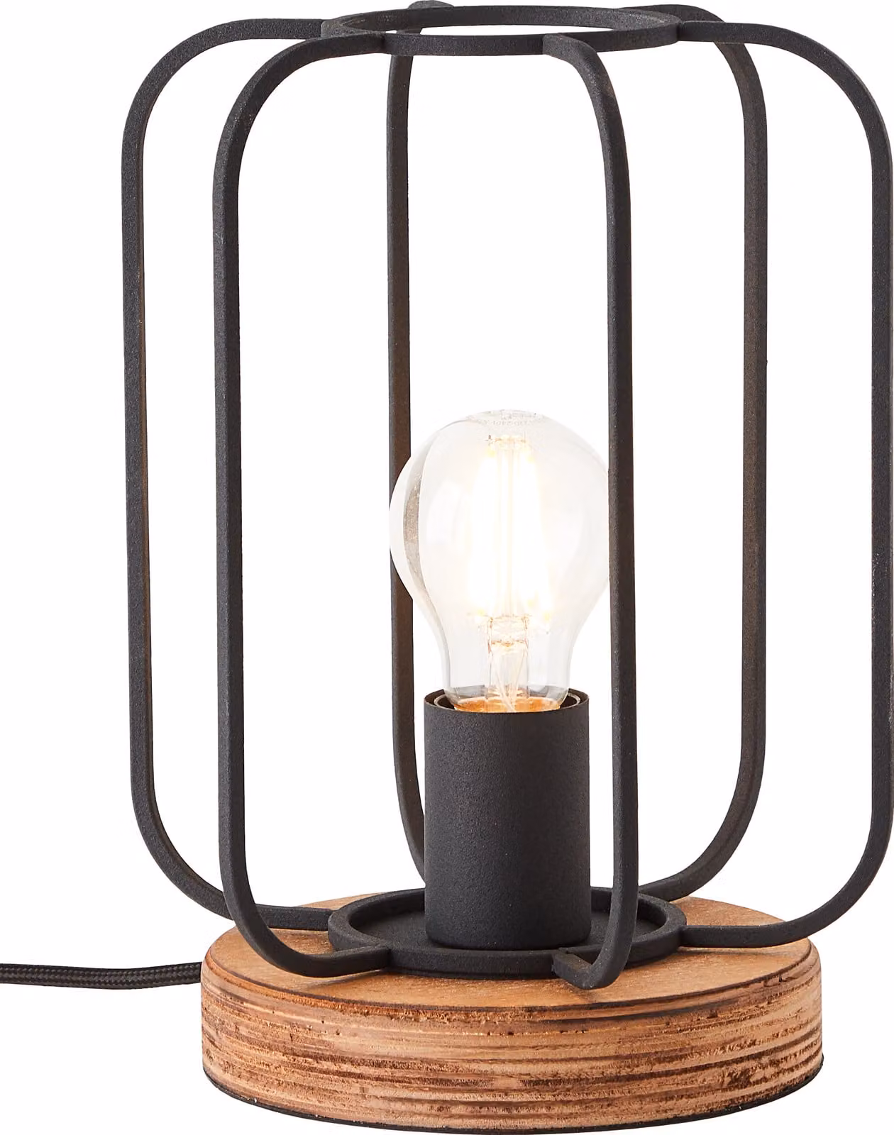 Lampada da tavolo Brilliant Tosh E27 40 W antico/marrone