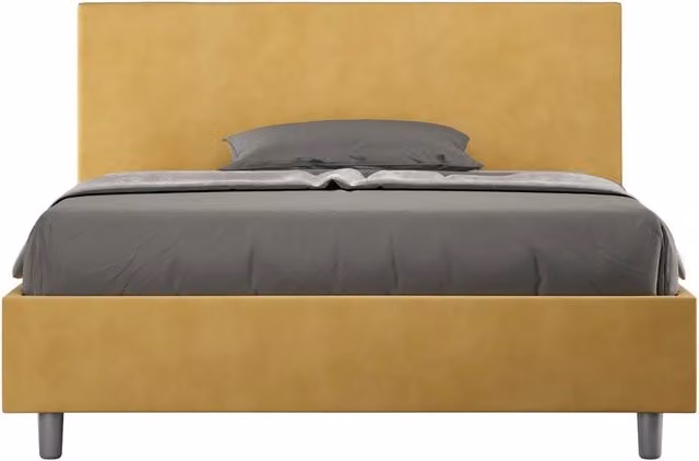 Letto Matrimoniale 160x210 cm Senza Rete Adele Ocra