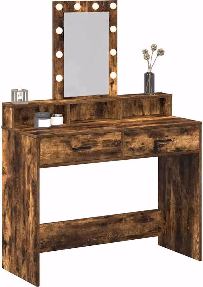 Tavolo da Trucco Marrone 100 x 41 x 140 cm Legno multistrato
