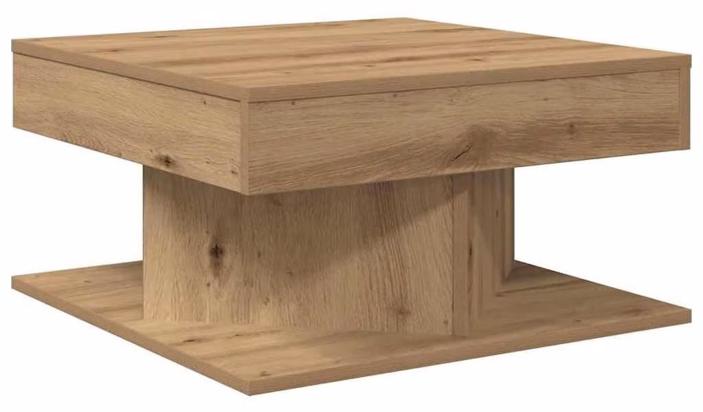 Tavolino da salotto in legno, 55x55x30 cm