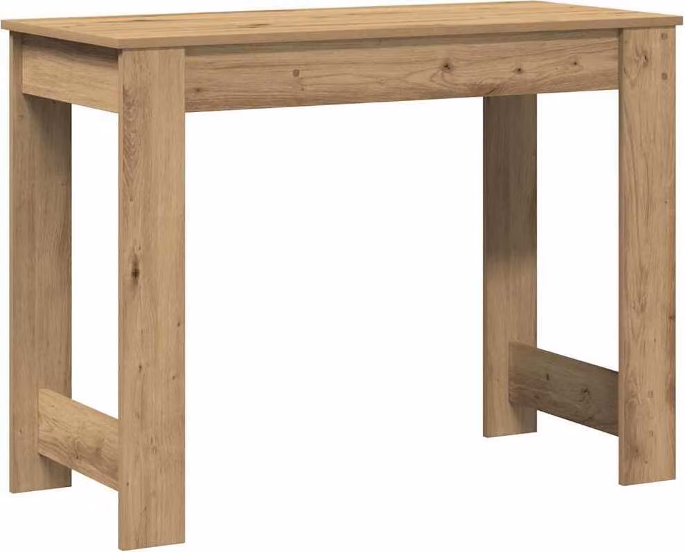 Scrivania Rovere Artigianale 100x45x75 cm in Legno Multistrato
