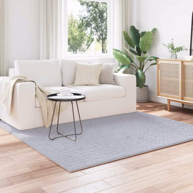Tappeto Quadrato SIROLO vidaXL Grigio 200 x 200 cm in Poliestere