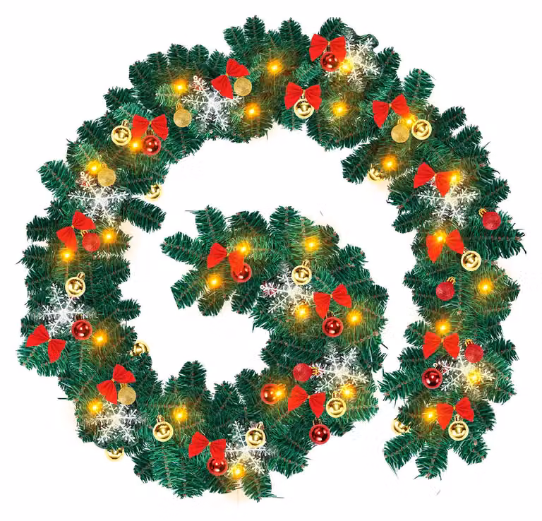 Luci natalizie Ikodm, 5 metri, ghirlanda natalizia con 100 LED bianco caldo, alimentazione USB, con telecomando e 8 modalità di illuminazione, ideali per Natale