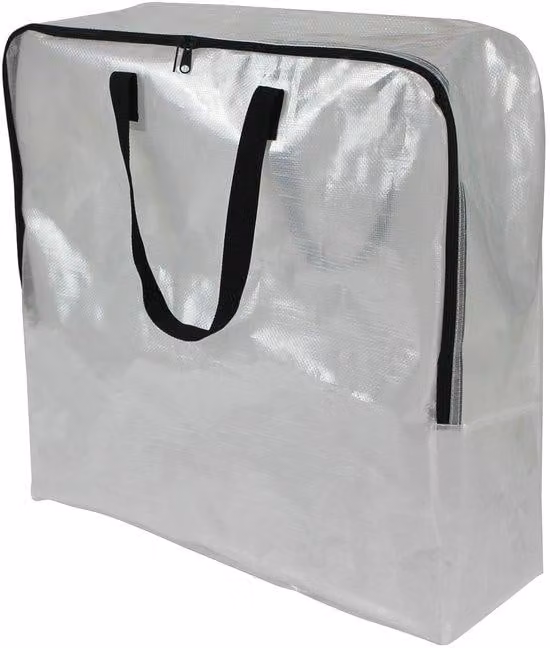 Valigette robuste e slanciate per lo stoccaggio e il trasporto, dotate di chiusura in velcro e doppie maniglie, lunghe 63 cm x alte 63 cm x larghe 21 cm.