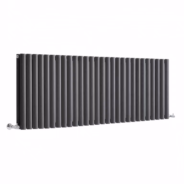 Radiatore di Design Orizzontale (Pannello Doppio) - 595mm x 1652mm - Antracite - Sterling Quinn by Hudson Reed