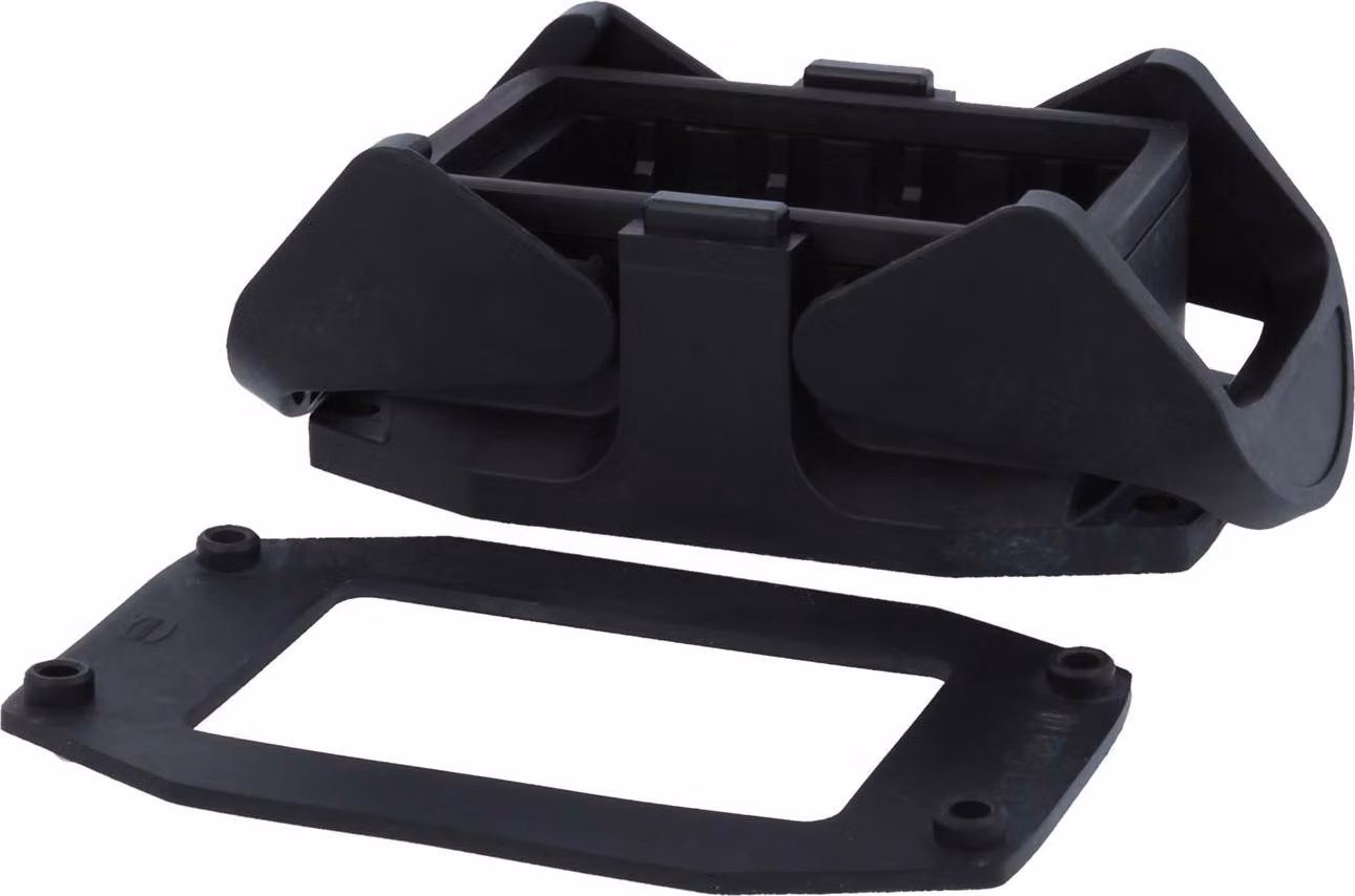 HARTING Han ECO 10B Custodia da montaggio con 2 staffe trasversali 2 staffe di bloccaggio in plastica - 1 pezzo