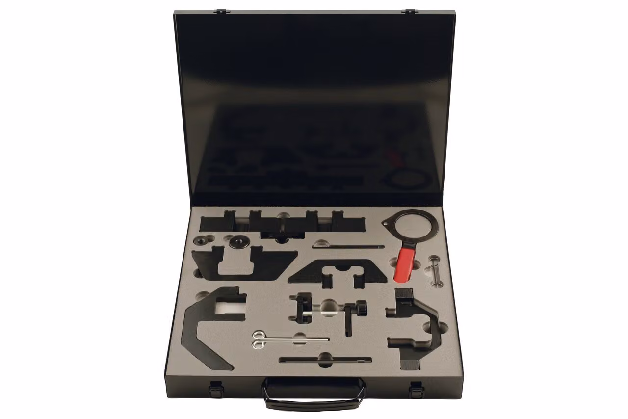 KS TOOLS Set di attrezzi per la regolazione del motore per BMW, 16 pezzi ( 400.1475 )