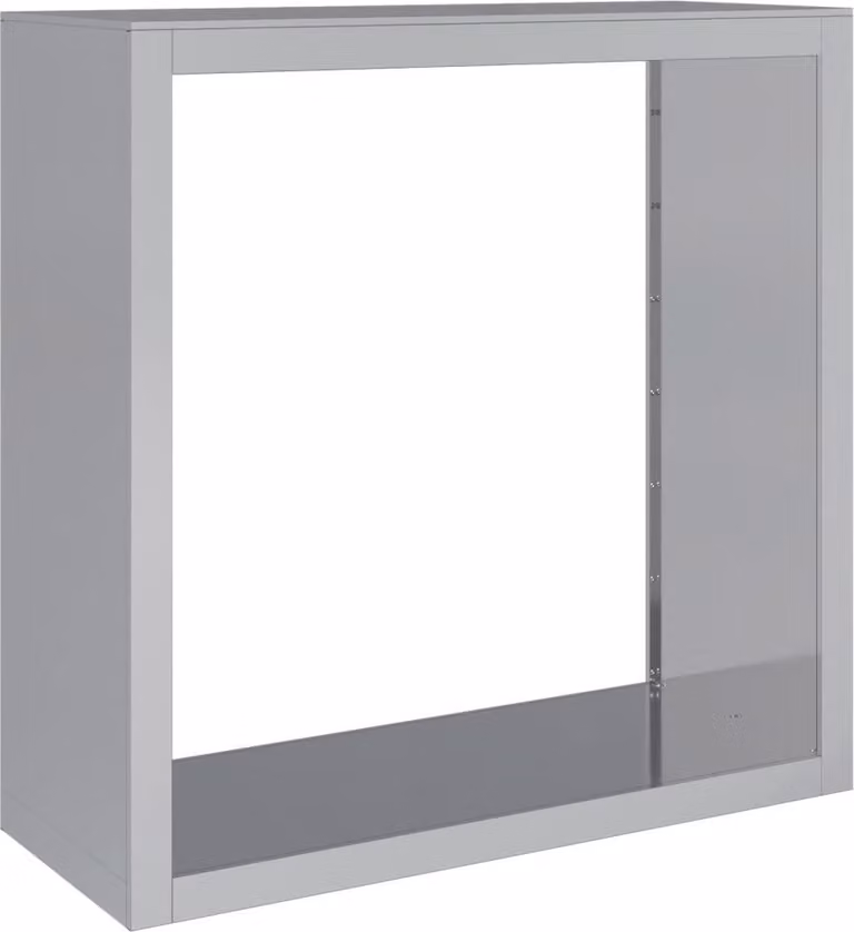 Rastrelliera per Legna 100x40x100 cm in Acciaio Zincato