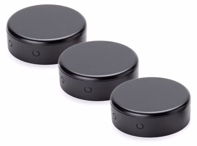 Set di 3 scatole di derivazione a soffitto, colore nero