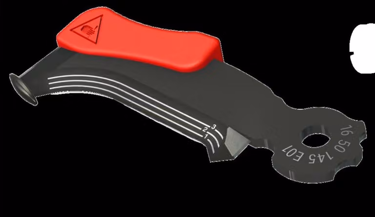 Knipex KNIPEX Ersatz-Klinge 16 50 145 E01 mit Gleitschuh fuer Abmantelungsmesser 16 50