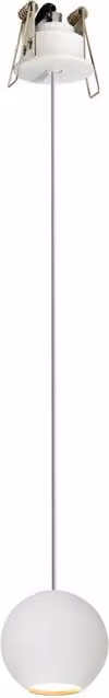 Lampada a Sospensione Sferica Bora Beneito & Faure Bianco Opaco con LED 8,5W 3000K CRI>93