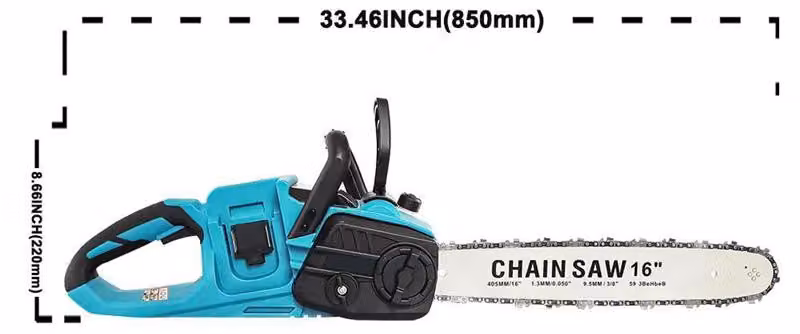 Troncatrice elettrica, 2 batterie da 6,0 Ah - Potenza: 3500W - Lame da 16 pollici
