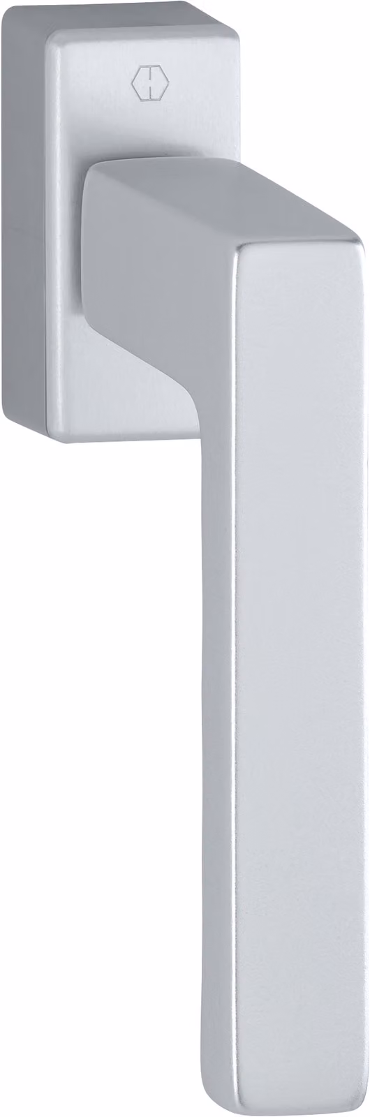 Hoppe Toulon maniglia per finestra Secustik 45°, VK 7x32-42 mm, alluminio anodizzato argento