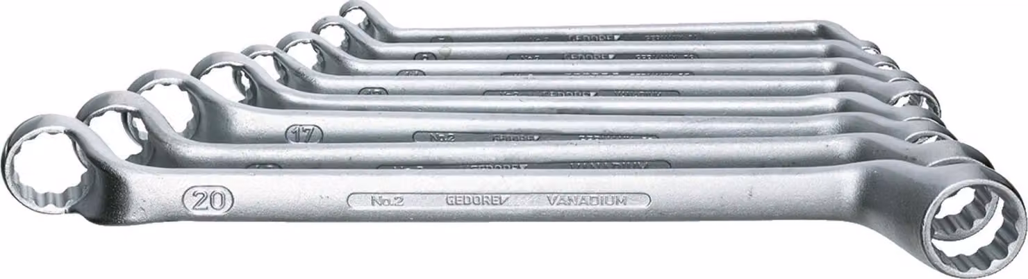 GEDORE 2-122 ISO set di chiavi a doppio anello 12 pezzi 6-34 mm, 6031390