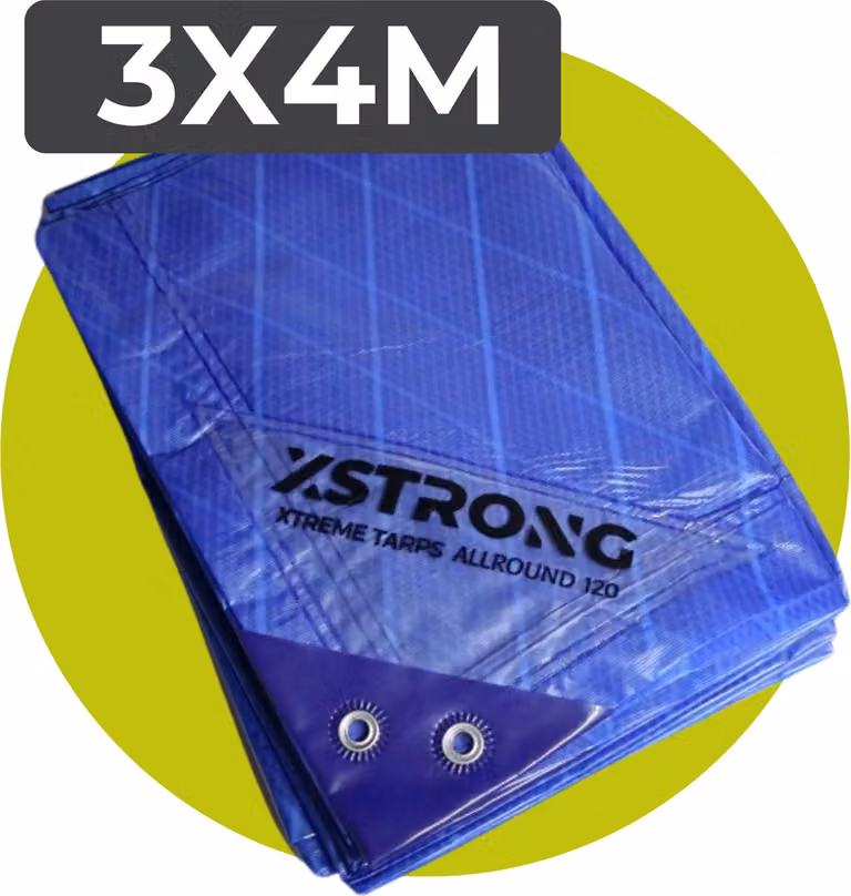 Xstrong Allround 120 - Telone - 3x4 - Blu - Impermeabile e resistente ai raggi UV