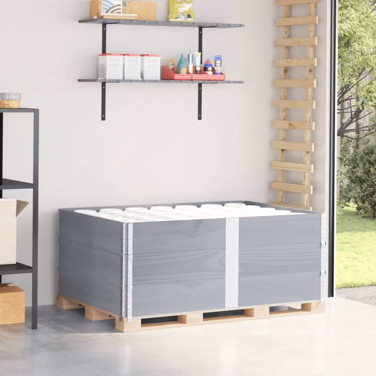 Letti rialzati da giardino vidaXL in legno e metallo grigi L: 150 cm, P: 100 cm, H: 60,5 cm