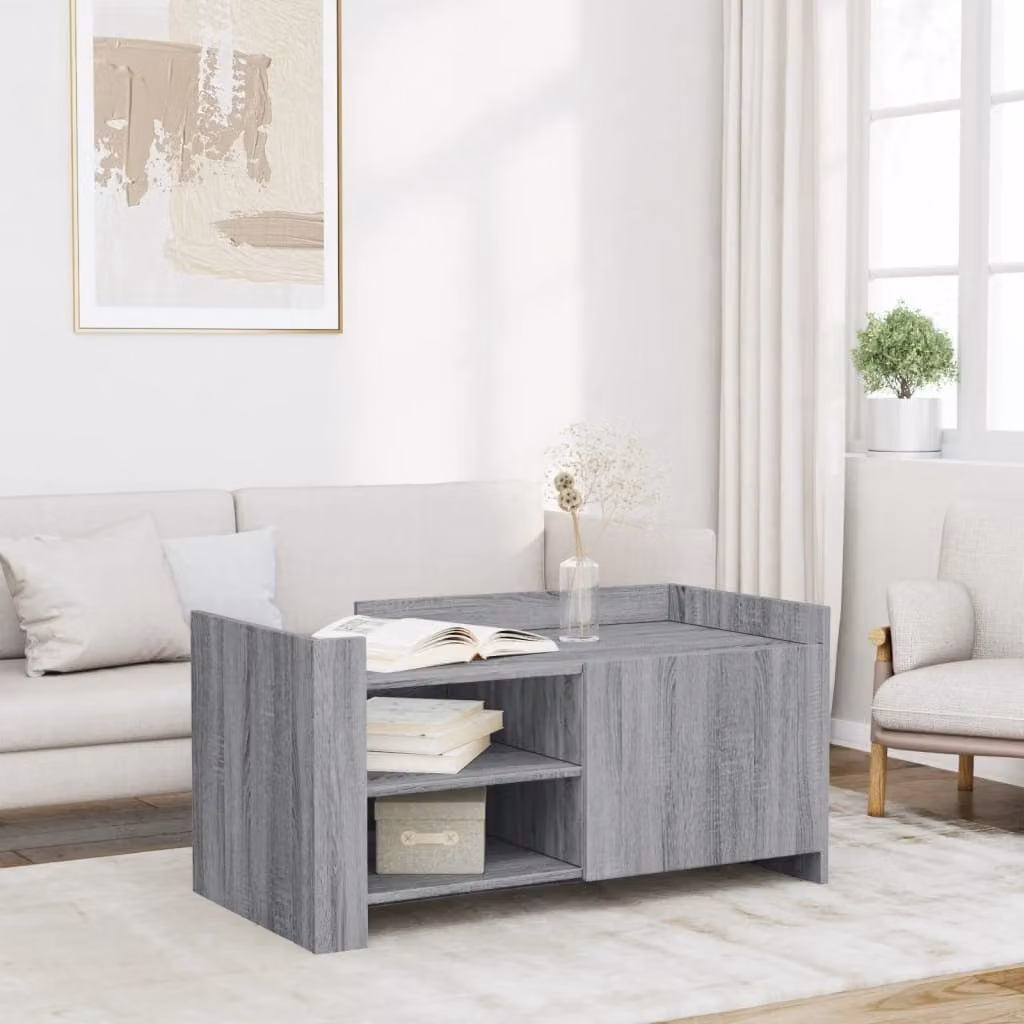 Maison Exclusive - Tavolino da salotto grigio Sonoma 100x50x50 cm Materiale ligneo