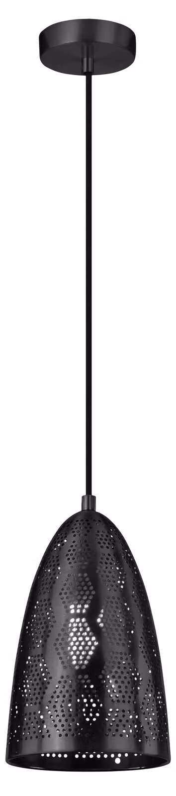 Lampada a sospensione di design BENE - 1xE27, 60W, 20cm, nera