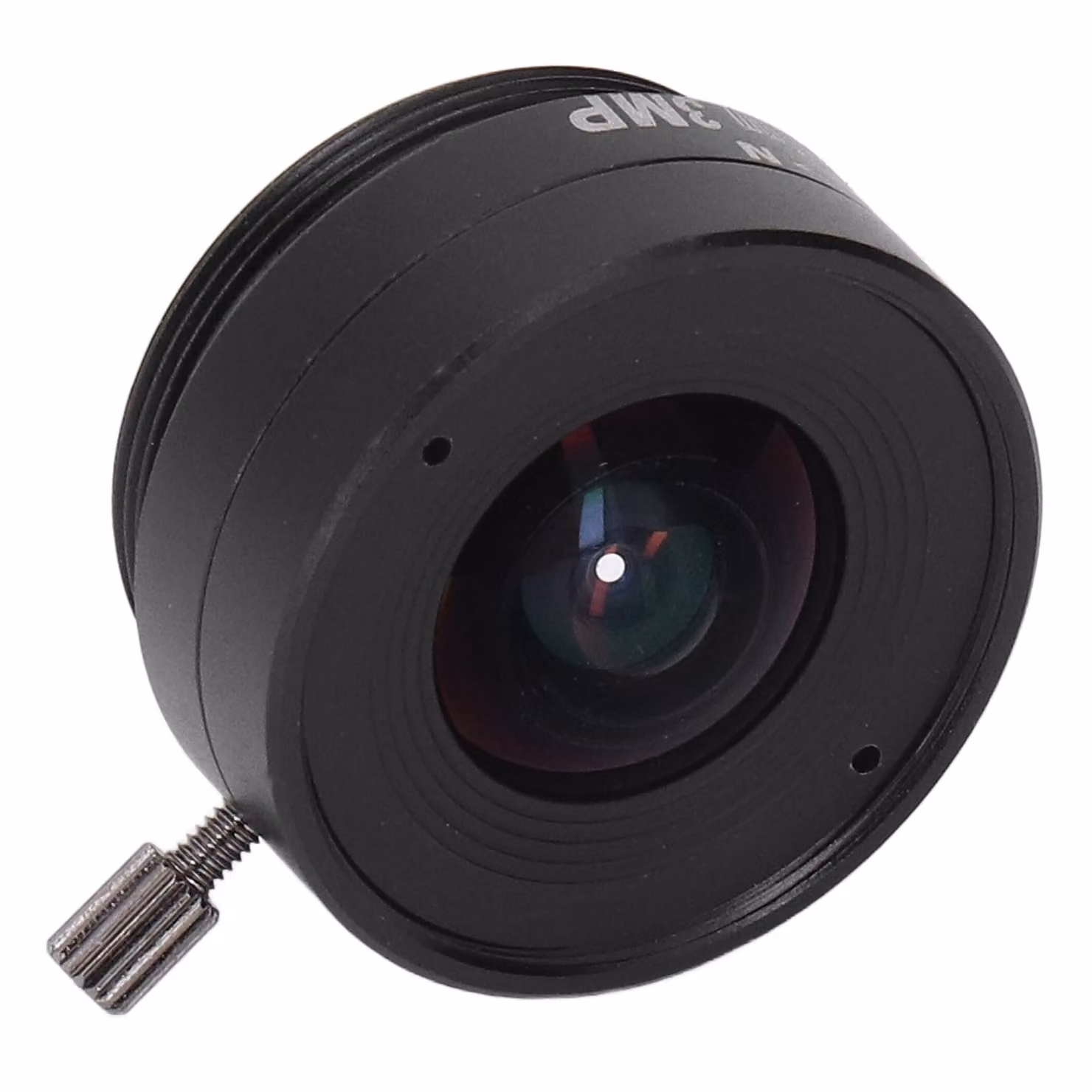 obiettivo di montaggio CS da 2,1 mm 3MP, obiettivo grandangolare per telecamera CCTV, lega di alluminio per telecamere di sicurezza domestiche