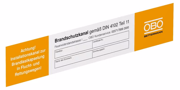 OBO Piastra di etichettatura Bettermann KS-K DE 7214734