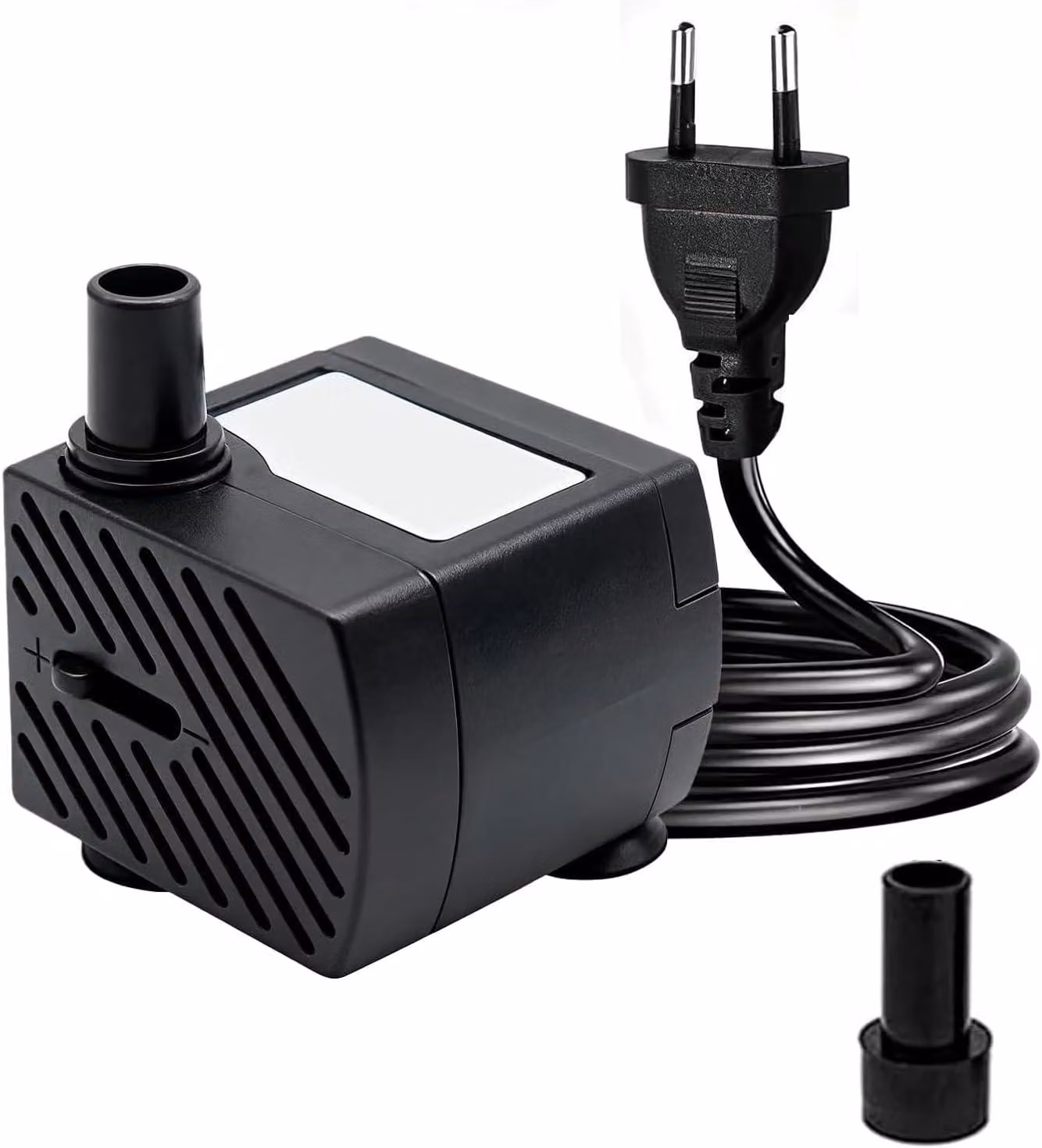 Mini pompa sommergibile per acquario - 180 litri/ora - 3 W - silenziosa - flusso regolabile - con cavo da 1,3 metri e ventose