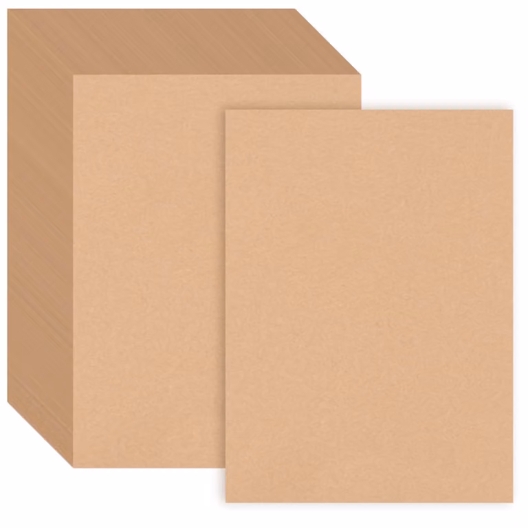 150 fogli di cartoncino A4, 200 g/m², color marrone, formato 21 x 29,7 cm