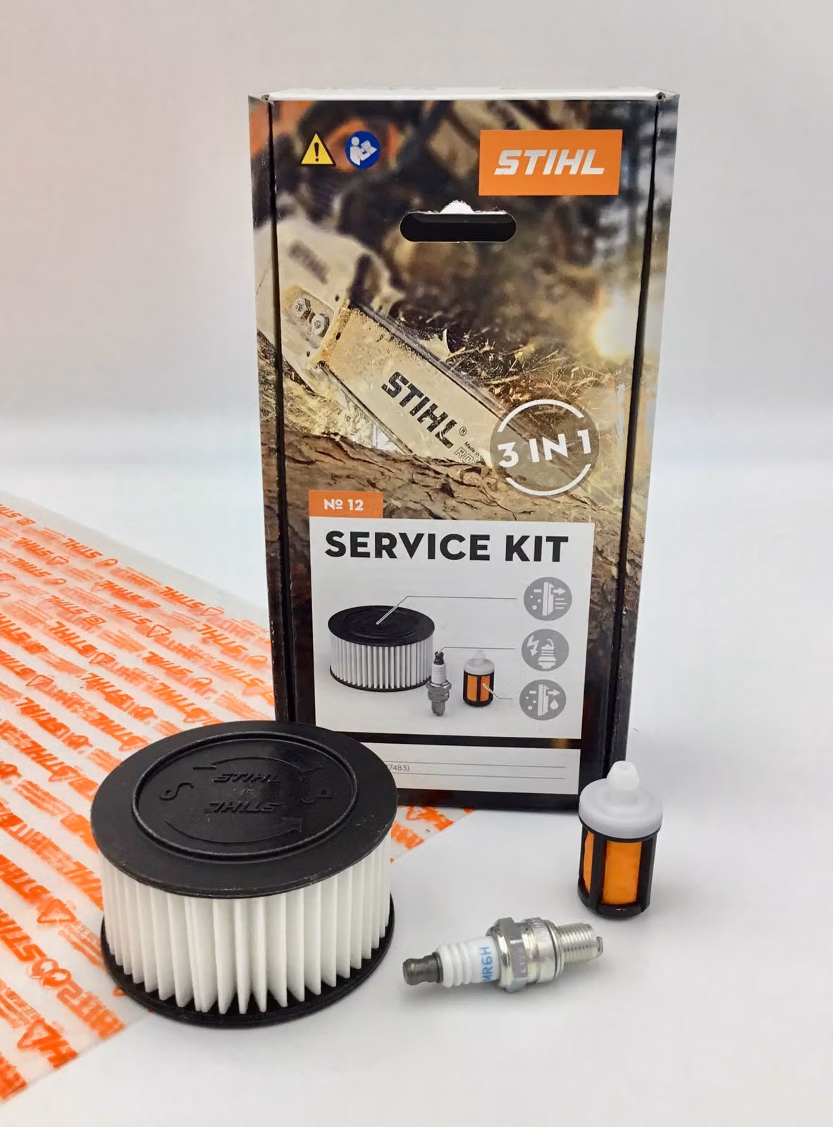 Kit di manutenzione STIHL 12 MS 362, MS 362, MS 400 11400074102 Filtro, Zündkerze