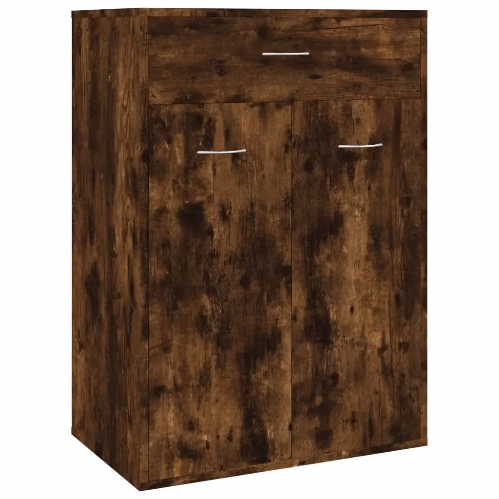 Scarpiera-Scaffale Design Mania Marrone con Ante e Cassetti, L/P/H: 60 x 35 x 84 cm – 2
