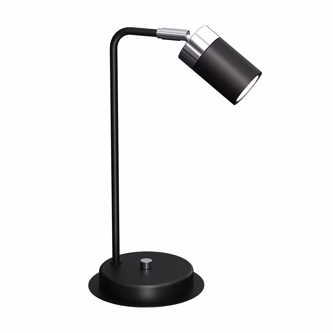 Lampada da comodino Joker Black/Chrome 1Xgu10