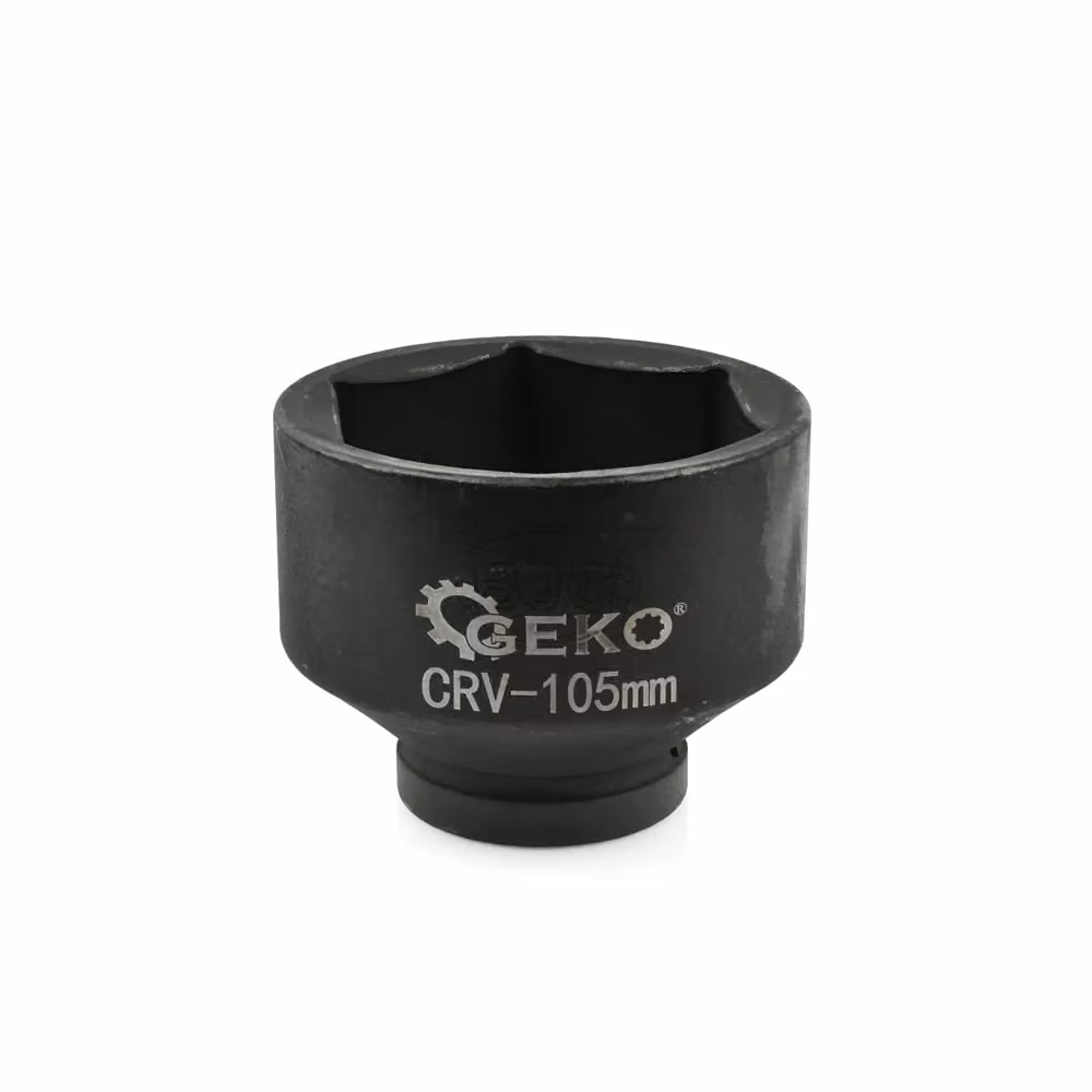 Bussola a impatto esagonale Geko G10543 in acciaio Cr-V con attacco da 1" e misura 105mm, colore nero – 2