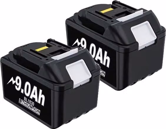 Batteria, 18V, alta capacità, ricambio per Makita, 2 PCS BL1830 9,0Ah