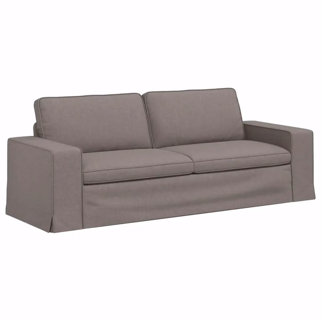 Divano moderno vidaXL Talpa in tessuto con coperture rimovibili, L: 222 cm, P: 80 cm, H: 82 cm – 2
