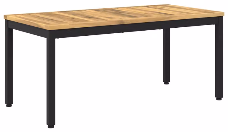 Tavolino da caffè bianco e nero, dimensioni 50 x 100,5 x 45 cm