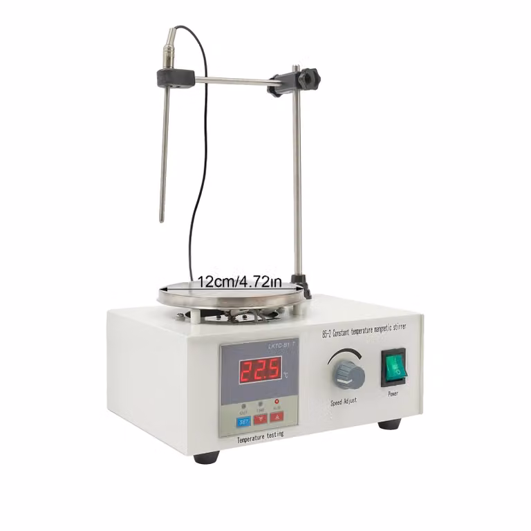 Agitatore magnetico, capacità 2000 ml, potenza di riscaldamento 250 W, colore bianco