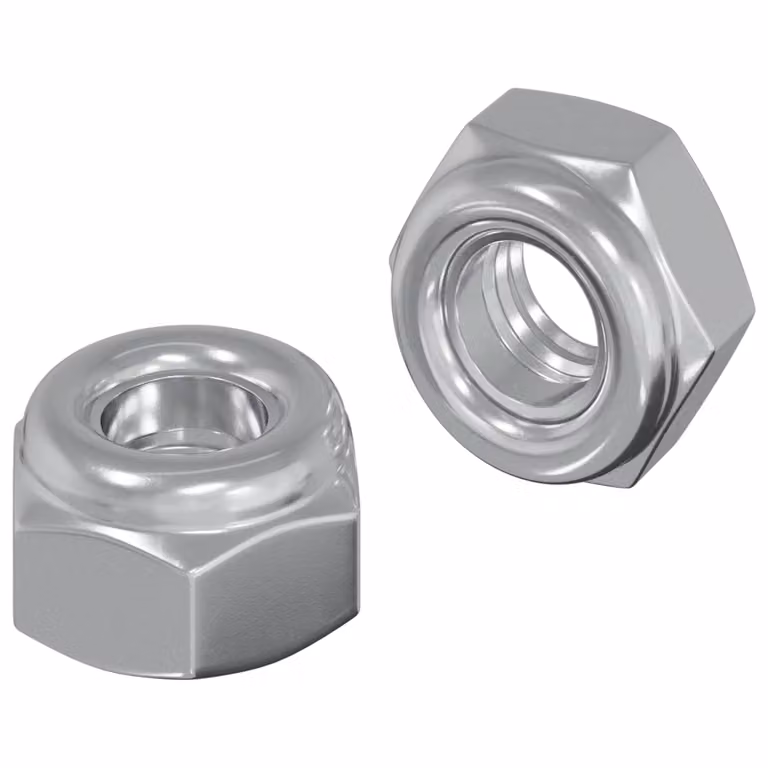 vidaXL Dado 2 pz Argento M6 x 10 mm Ferro