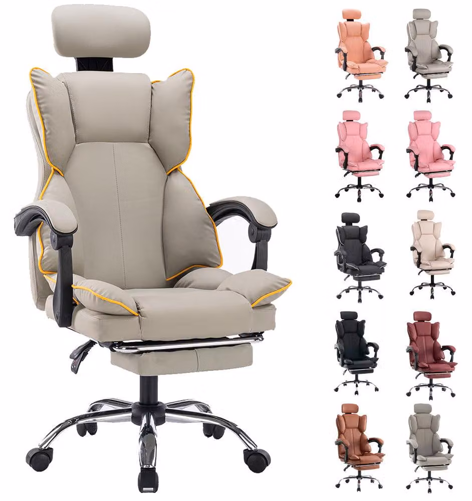 Sedia da ufficio - Sedia per ufficio - Sedia da gaming - Sedia girevole - Sgabello da scrivania - Supporto lombare ergonomico
