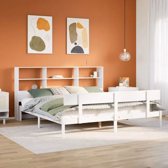 Giroletto con Libreria senza Materasso 180x200 cm in Legno Pino 3321815