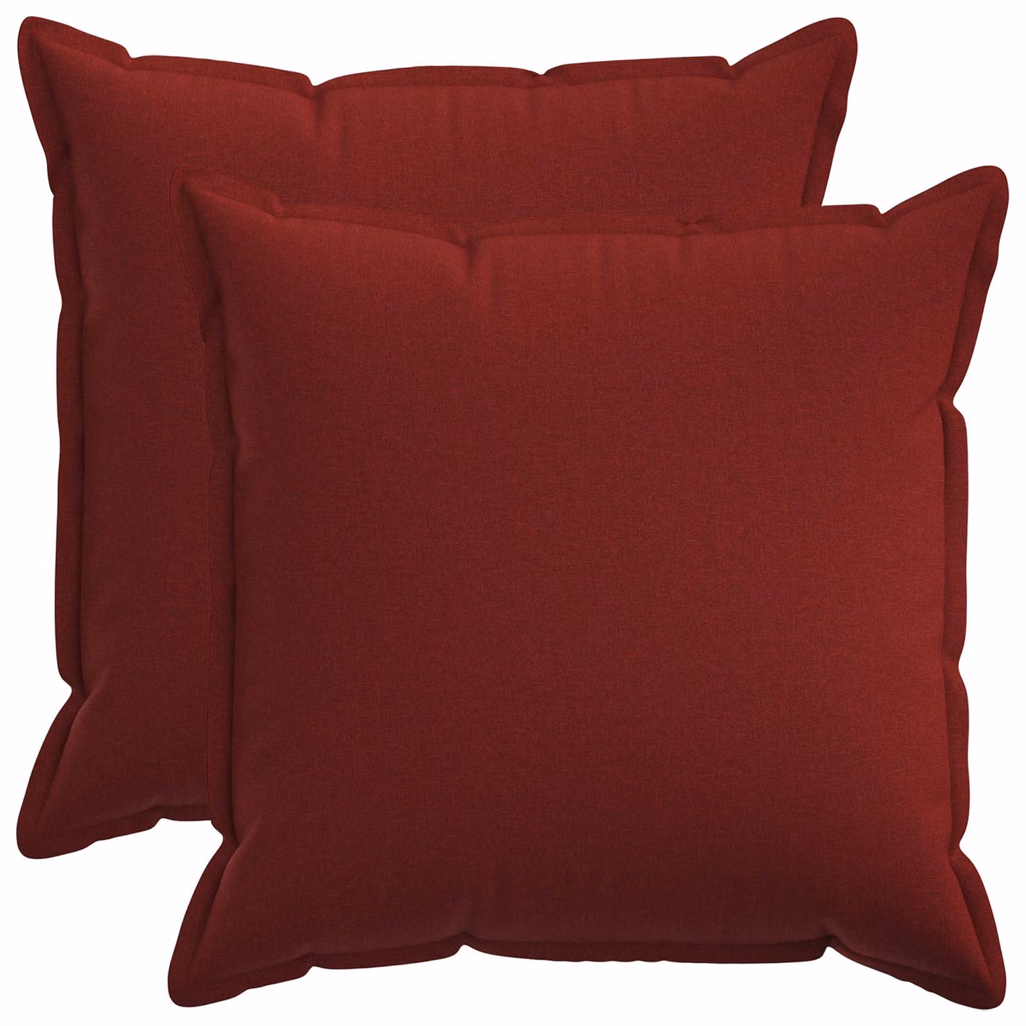 Set di 2 federe vidaXL HOUTEN rosse, in poliestere, L/P: 60 x 60 cm