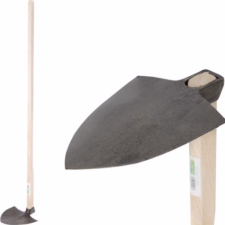 Zappa Gardex a punta, 760 g, forgiata, manico in legno