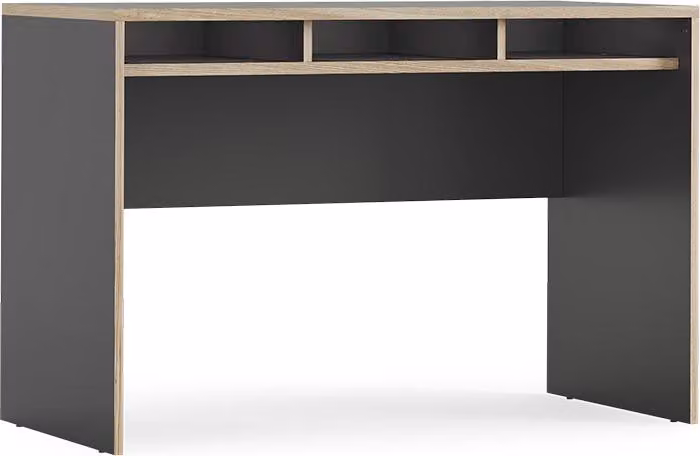 Scrivania con ripiani Vicco Tetrix Antracite 112 x 55 cm con 3 scomparti, Model 56543
