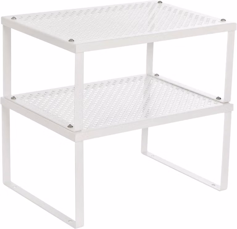 Portaspezie espandibile - Scaffale da cucina impilabile - Metallo - Adatto per armadi o piani di lavoro - 10 kg per ripiano