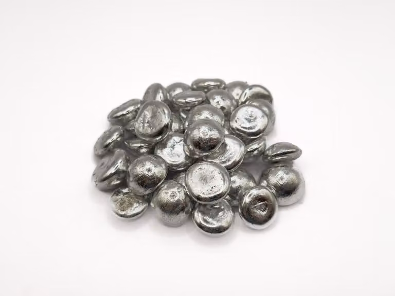 Eutettico indio-stagno InSn48 in pellet, peso: 100 g