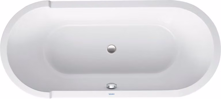 Vasca Duravit Oval Starck 180 x 80 x 60 cm freestanding, rivestimento in acrilico, bianco, 700010000000000