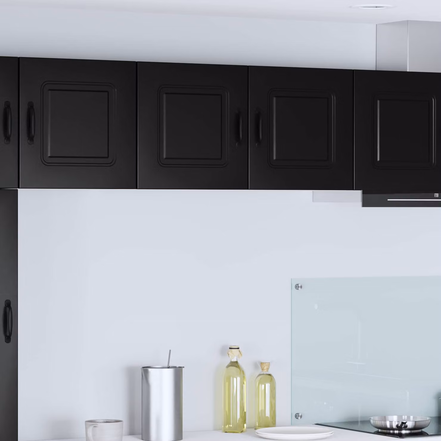 vidaXL Pannello lavastoviglie Kalmar Nero L: 80 cm, P: 31 cm, H: 40 cm